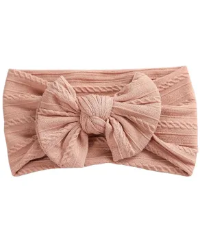 Opaska dziecięca elastyczna w odcieniach brązu