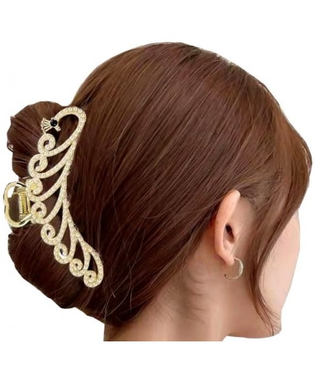 Spinka klamra złoty paw z perełkami