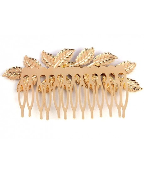 Grzebień do włosów złote liście