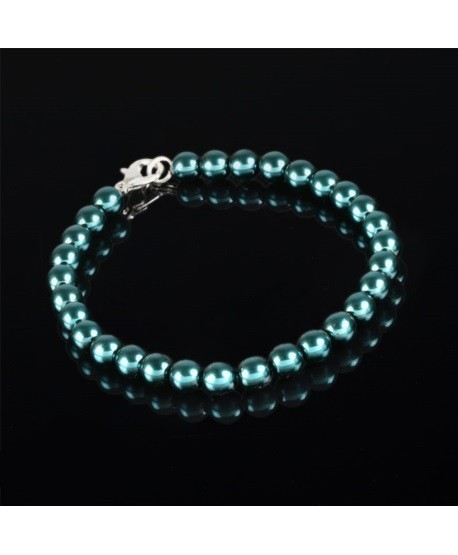 Bransoletka z czarnej szlifowanej perły