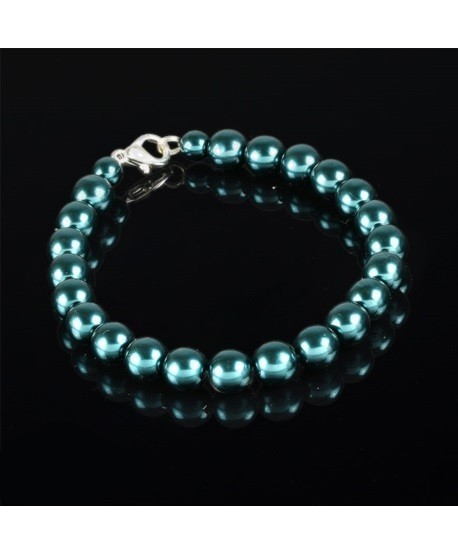 Bransoletka z czarnej szlifowanej perły