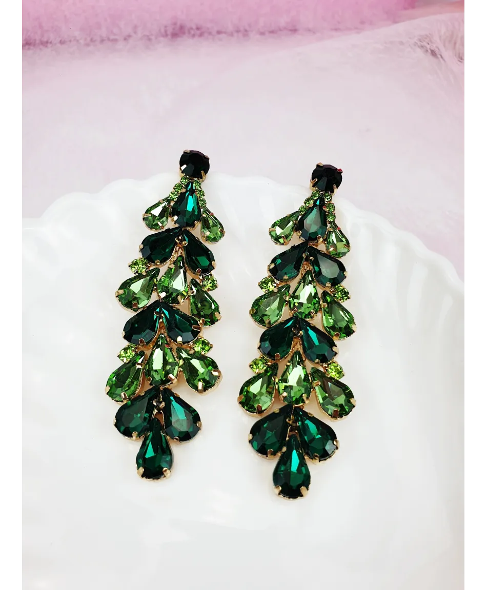 Kolczyki ozdobne kryształowe