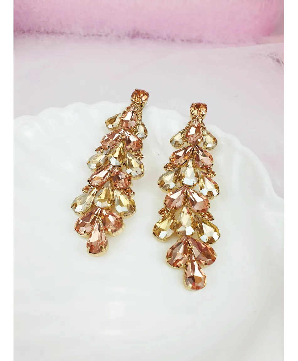 Kolczyki ozdobne kryształowe