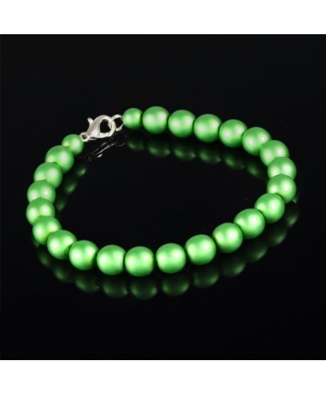 Bransoletka z czarnej szlifowanej perły