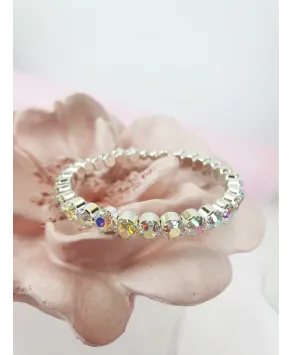 Bransoletka sztywna opalizująca