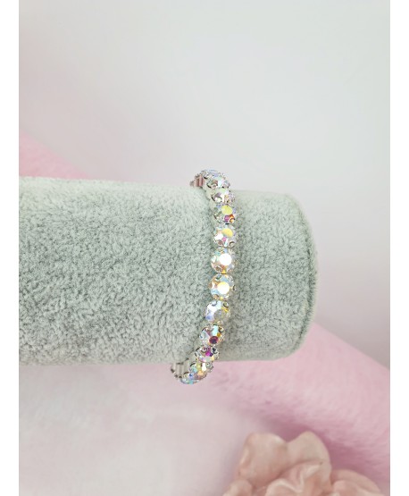 Bransoletka sztywna opalizująca