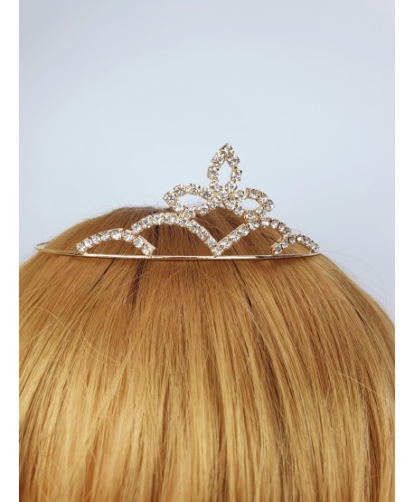 Diademy korony na włosy złota srebrna