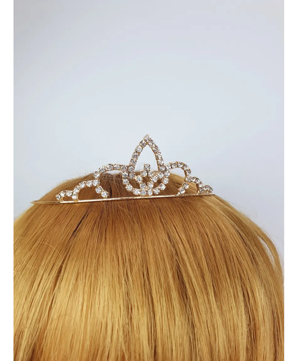 Diademy korony na włosy złota srebrna