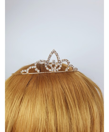 Diademy korony na włosy złota srebrna