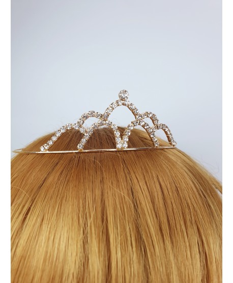 Diademy korony na włosy złota srebrna