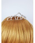 Diadem korona na włosy srebrna Diadem korona na włosy srebrna