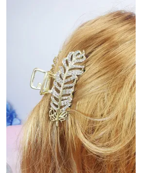 Spinki klamry do włosów złote ozdobne wzory