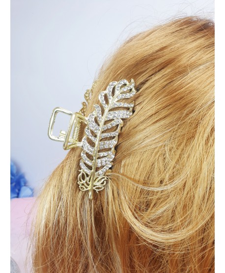 Spinki klamry do włosów złote ozdobne wzory