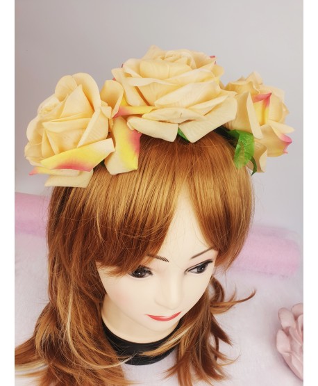 Opaski do włosów kwiaty duże