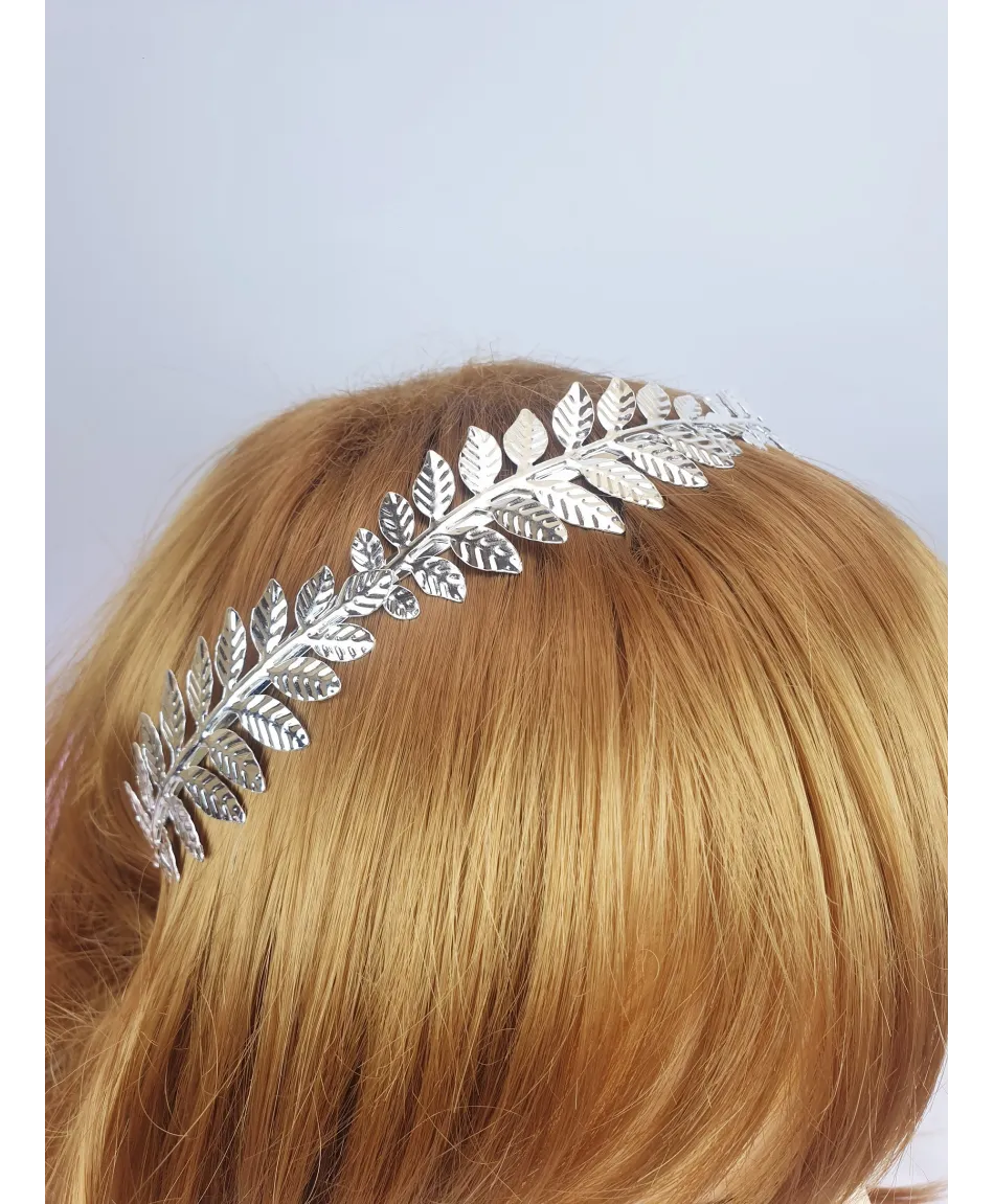 Opaski do włosów złota srebrna liść laur