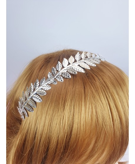 Opaski do włosów złota srebrna liść laur