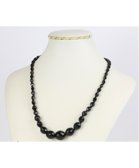 Bransoletka z czarnej szlifowanej perły