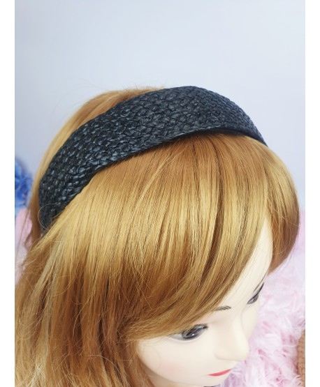 Opaski do włosów szerokie słomkowe