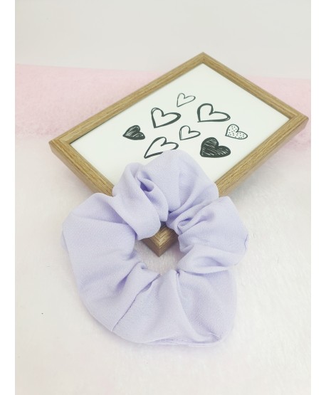 Gumki do włosów scrunchie wrzosowe wzory