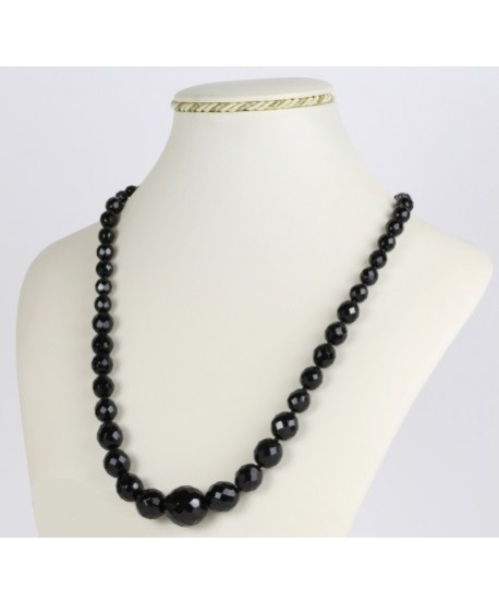 Bransoletka z czarnej szlifowanej perły