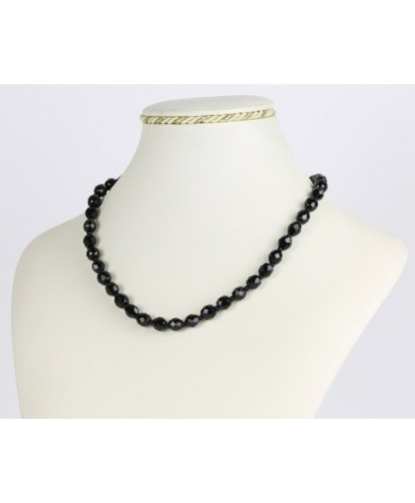 Bransoletka z czarnej szlifowanej perły