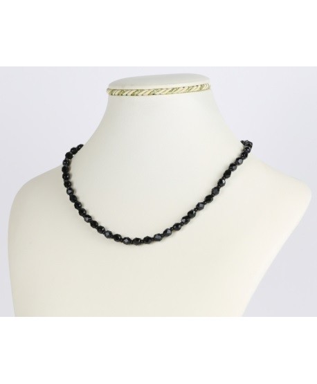 Bransoletka z czarnej szlifowanej perły