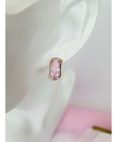 Kolczyki z kolorowym kryształkiem do wyboru