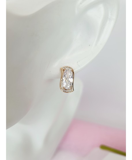 Kolczyki z kolorowym kryształkiem do wyboru