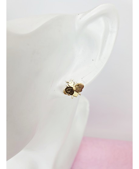 Kolczyki złote trzmiele