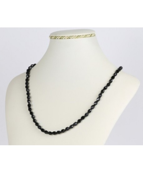 Bransoletka z czarnej szlifowanej perły