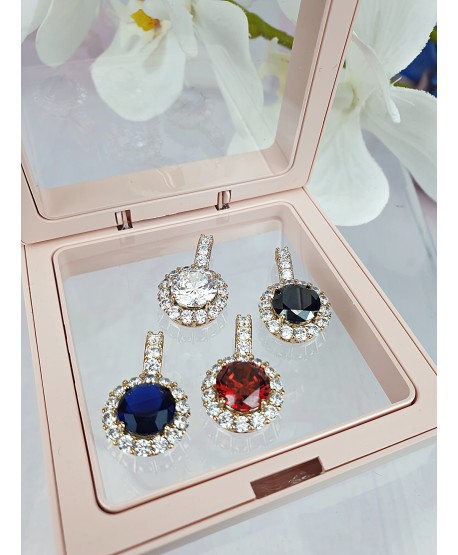 Zawieszka bogato zdobiona okrągłe oczko kolory