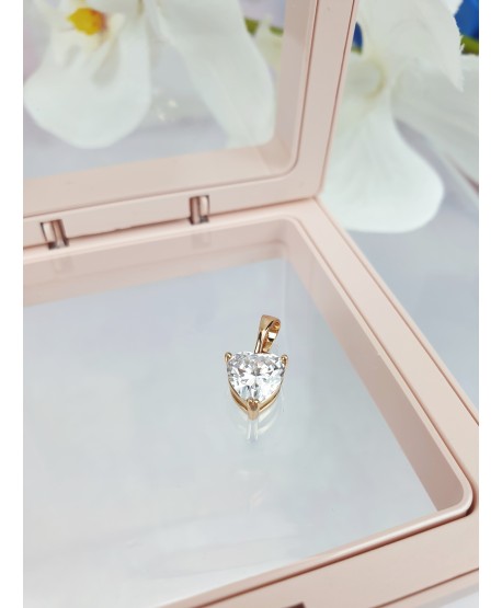 Zawieszka złota stal w kształcie serduszka