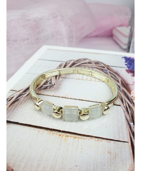 Bransoletka z żywicy złota