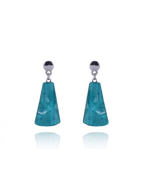 Kolczyki z kolorowej żywicy wiszące