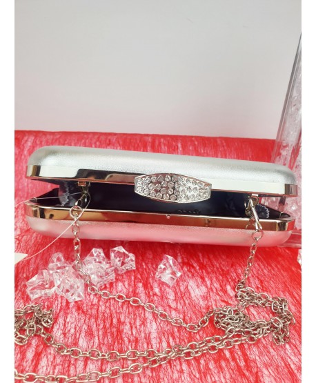 Torebka puzderko srebrne