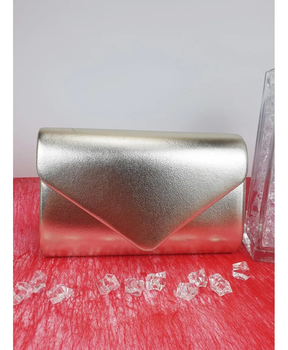 Torebka kopertówka złota srebrna