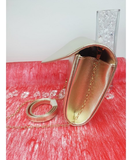 Torebka kopertówka złota srebrna