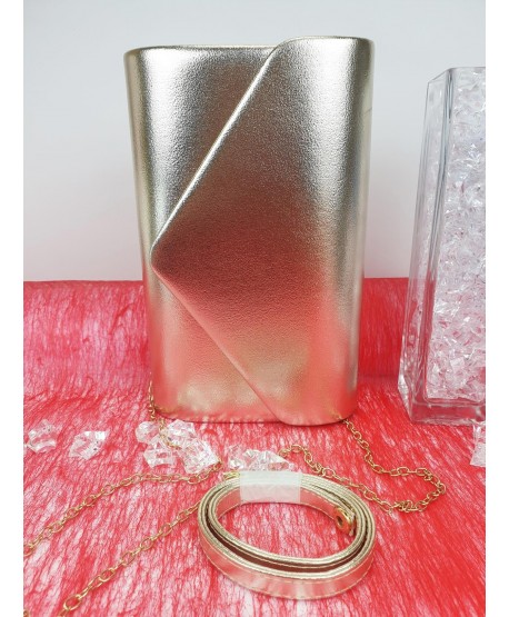 Torebka kopertówka złota srebrna