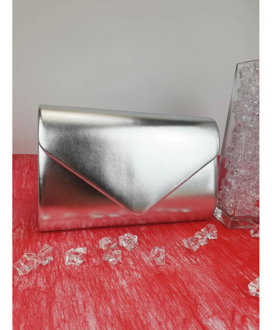 Torebka kopertówka złota srebrna