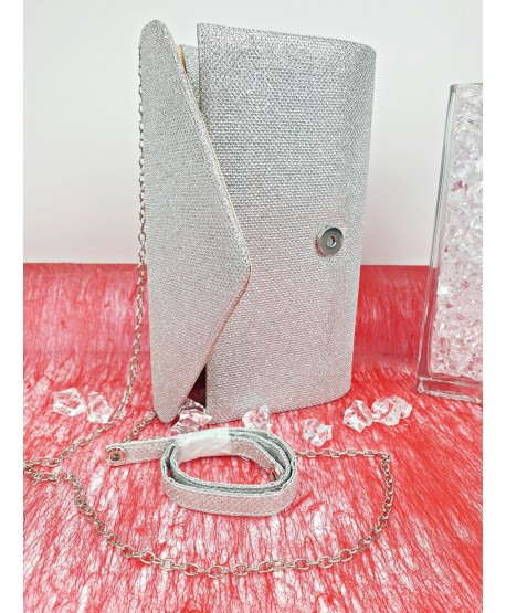 Torebki kopertówki brokatowe