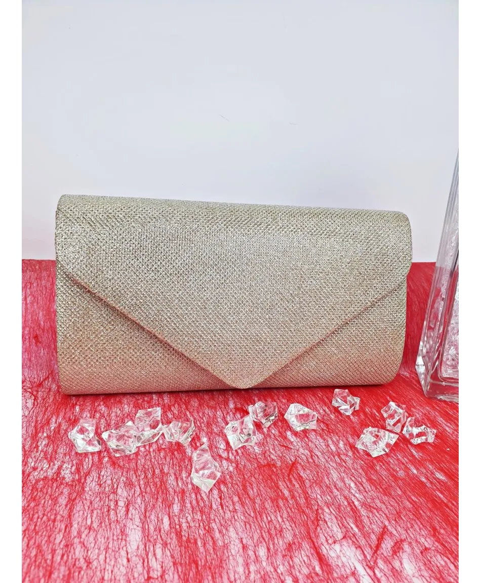 Torebki kopertówki brokatowe