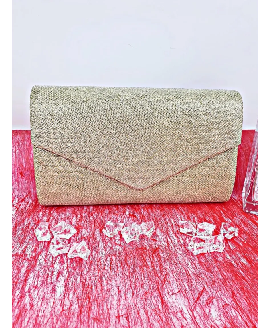 Torebki kopertówki brokatowe