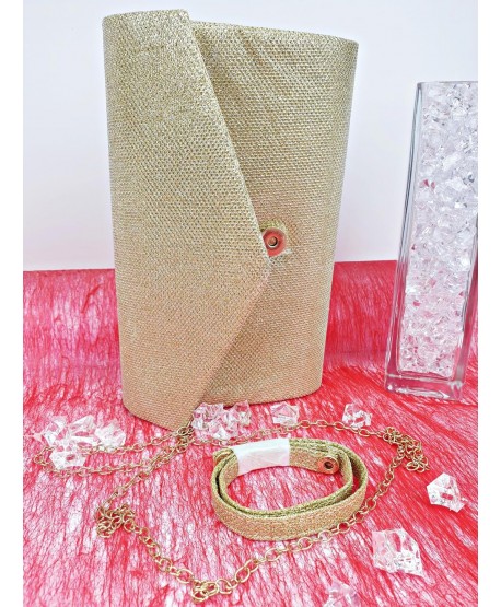 Torebki kopertówki brokatowe