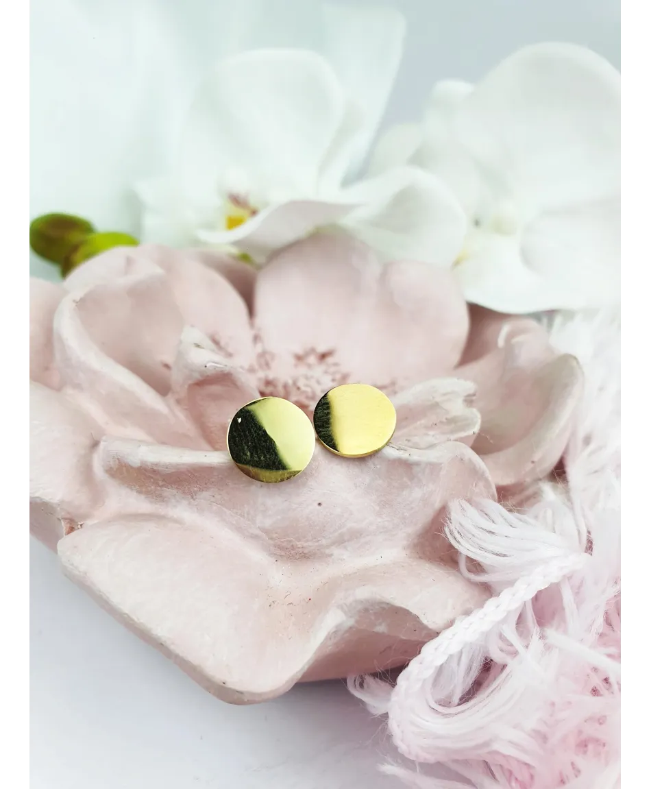 Kolczyki stal gładkie kółeczka