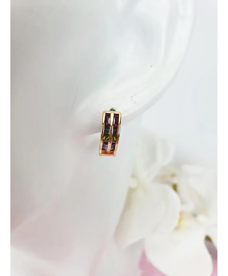 Kolczyki stal cyrkoniowe kółka