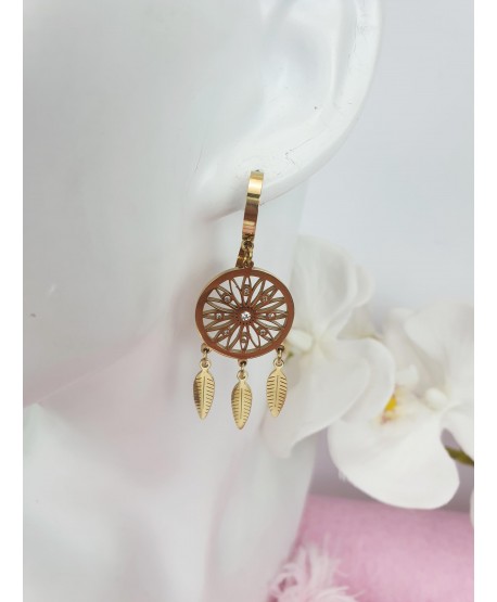 Kolczyki stal łapacze snów