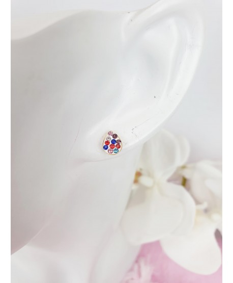 Kolczyki stal cyrkoniowe łezki