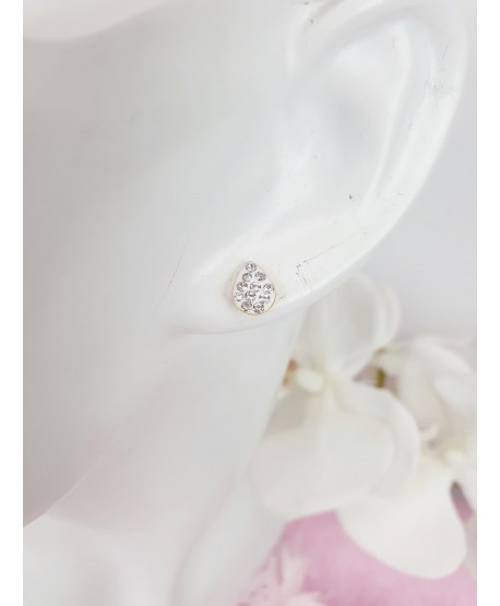 Kolczyki stal cyrkoniowe łezki