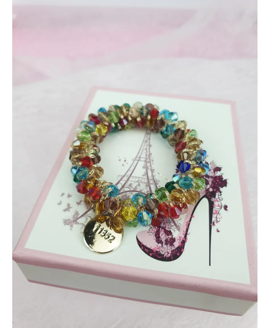 Gumki do włosów ozdobne z kryształków