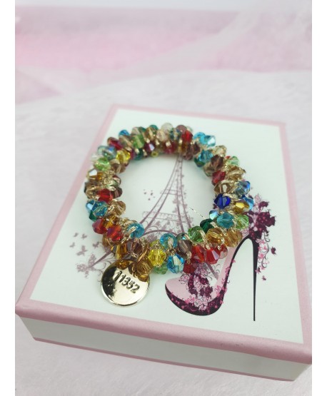 Gumki do włosów ozdobne z kryształków